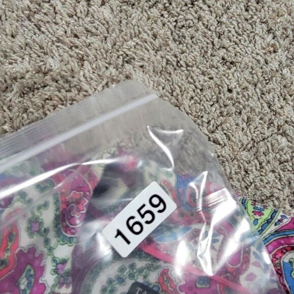 Talbots Shirt Womens XLP Petite Colorful Paisley Long Sleeve Button Up - Picture 9 of 9